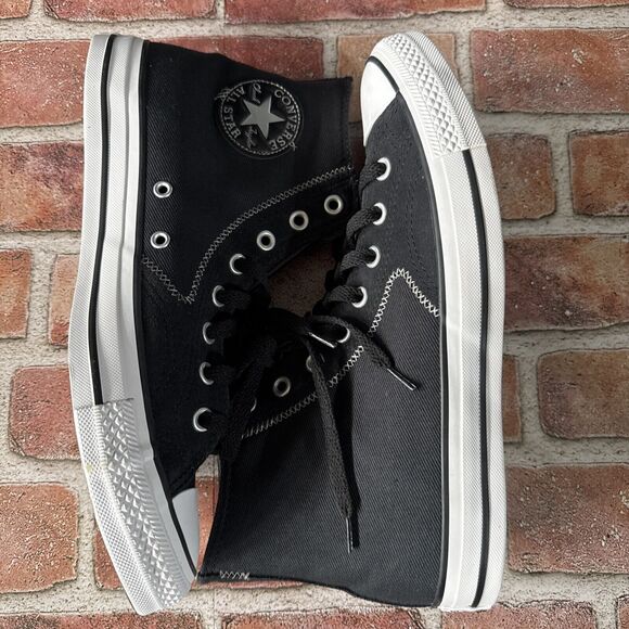 Converse Chuck Taylor All Star- B Grade Shoes Black Men's Sz 9.5 W 11.5 A08186C - Picture 12 of 13